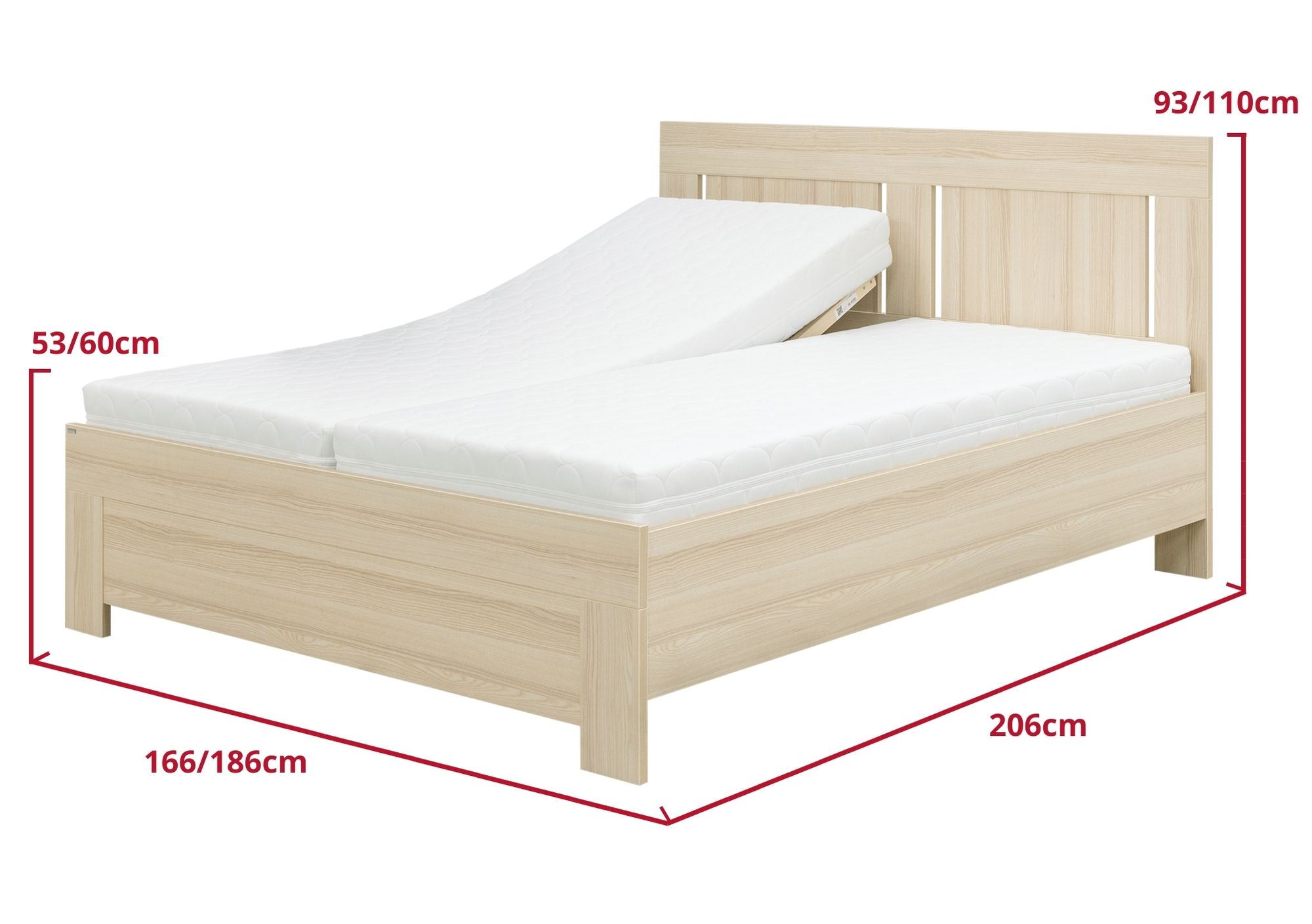 Rozměry postele LOTA